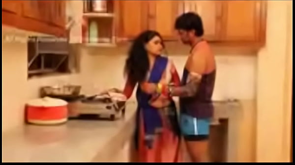 indian beautiful Housewife Romance In Kitchen