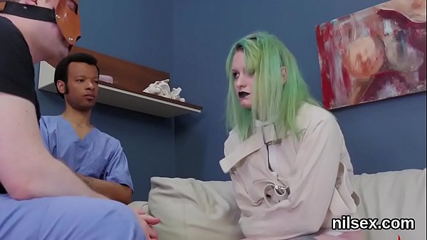 Hot sweetie is brought in butthole loony bin for uninhibited therapy