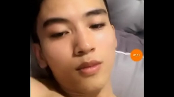 Handsome guy shows his face