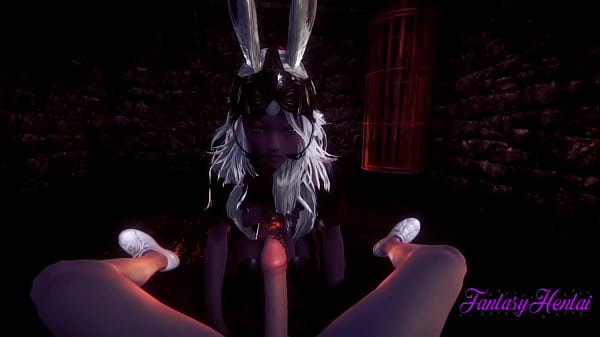 Final Fantasy XIV Hentai 3D - Fran se fait sucer et baiser avec du sperme dans la bouche et la chatte - Anime Porn Video