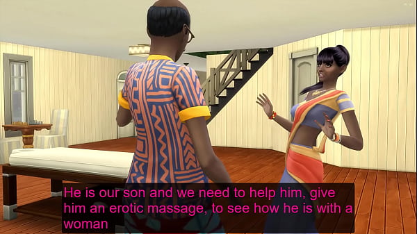 Bước đi Ấn Độ Mẹ khó bị thuyết phục bởi bước Bố có quan hệ tình dục lần đầu tiên với bước Con trai để Deflower trong một massage khiêu dâm - Thiếu niên nhút nhát