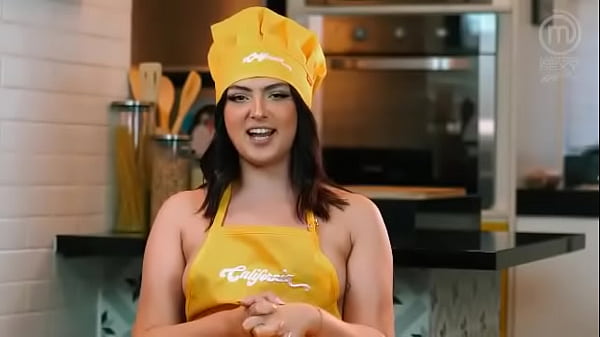 UNCENSORED! Clara Wellen and Cah Inacio are strips to fun and enjoy the cooking as perfect bitches