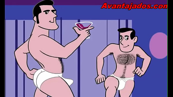 Sexo gay em desenho animado na festa