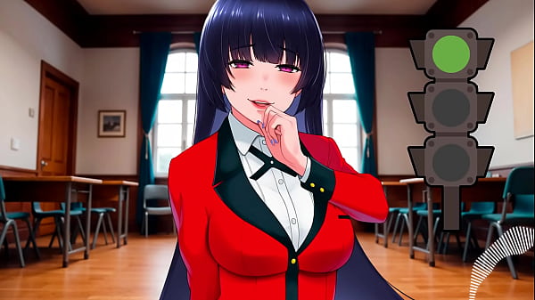 JOI hentai - Green light, red light. Instructions for masturbation with a Spanish voice. Kakegurui.