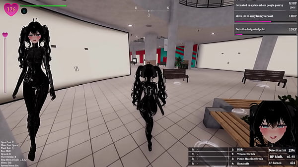 Secret Flasher Manaka - Veronica en el centro comercial