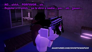 ROPORN - Liz es observada por un sujeto misterioso mientras esta sola en casa