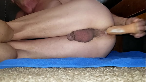 Hard anal orgasm with my dildo deep up my backside