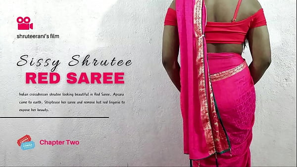 SAREE ROUGE - STRIPTEASE TRANS INDIEN