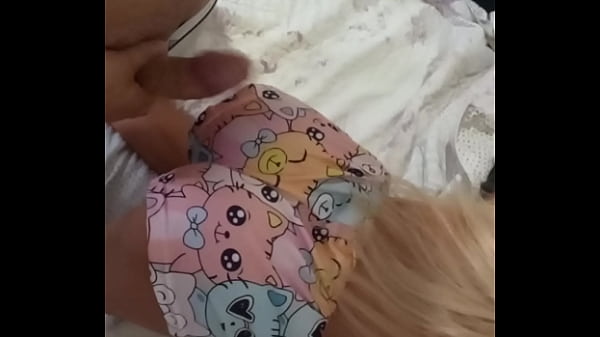 Hot stepmother bends over and puts her stepson's face in her sweet muff from behind (SEX TOY)