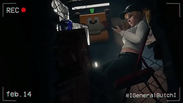 FNAF Security Breach Vanessa Sucked and Fucked in a Office by BBC