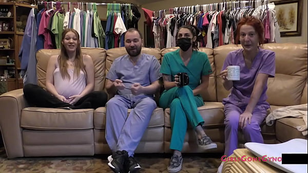 VERY Pregnant Nurse Nova Maverick Sneaks Into Doctor Tampa'_s Clinic To Use The New Ultrasound Machine To Examine Herself @GirlsGoneGyno Reup