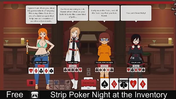 Serata di strip poker all'Inventory