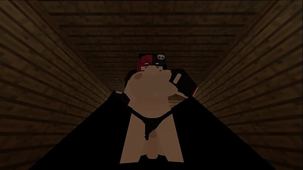 Minecraft girl Ellie has sex in cowgirl position