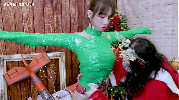 AB077 Christmas-Mistress Crystal#039_s mummia albero di Natale coppa per masturbazione (zentai)