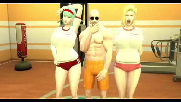 Dragon Ball Porn Epi 28 Pervertito Maestro Roshi Trains Bulma e Numero 18 Belle Mogli Calde Hentai