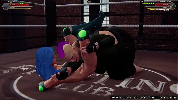 Twiggy Nelson VS BOLDA the BEAST (Naked Fighter 3D)