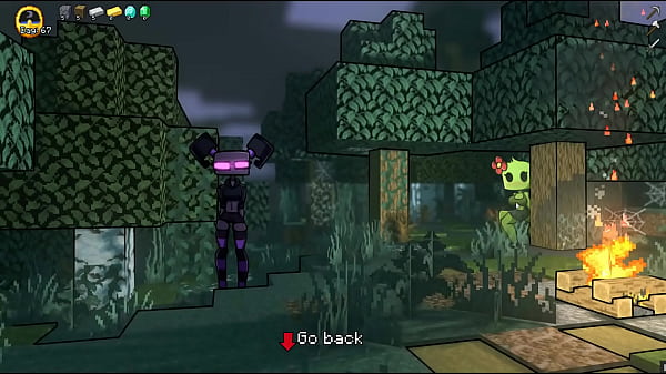 HornyCraft [Parody Hentai game PornPlay] Ep.11 enderman love to sit on Steve face as he lick their pussy