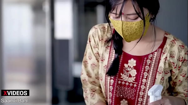 Indian Poor Little Maid,Saanvi Bahl worked at the Office before Her Boss Fucked